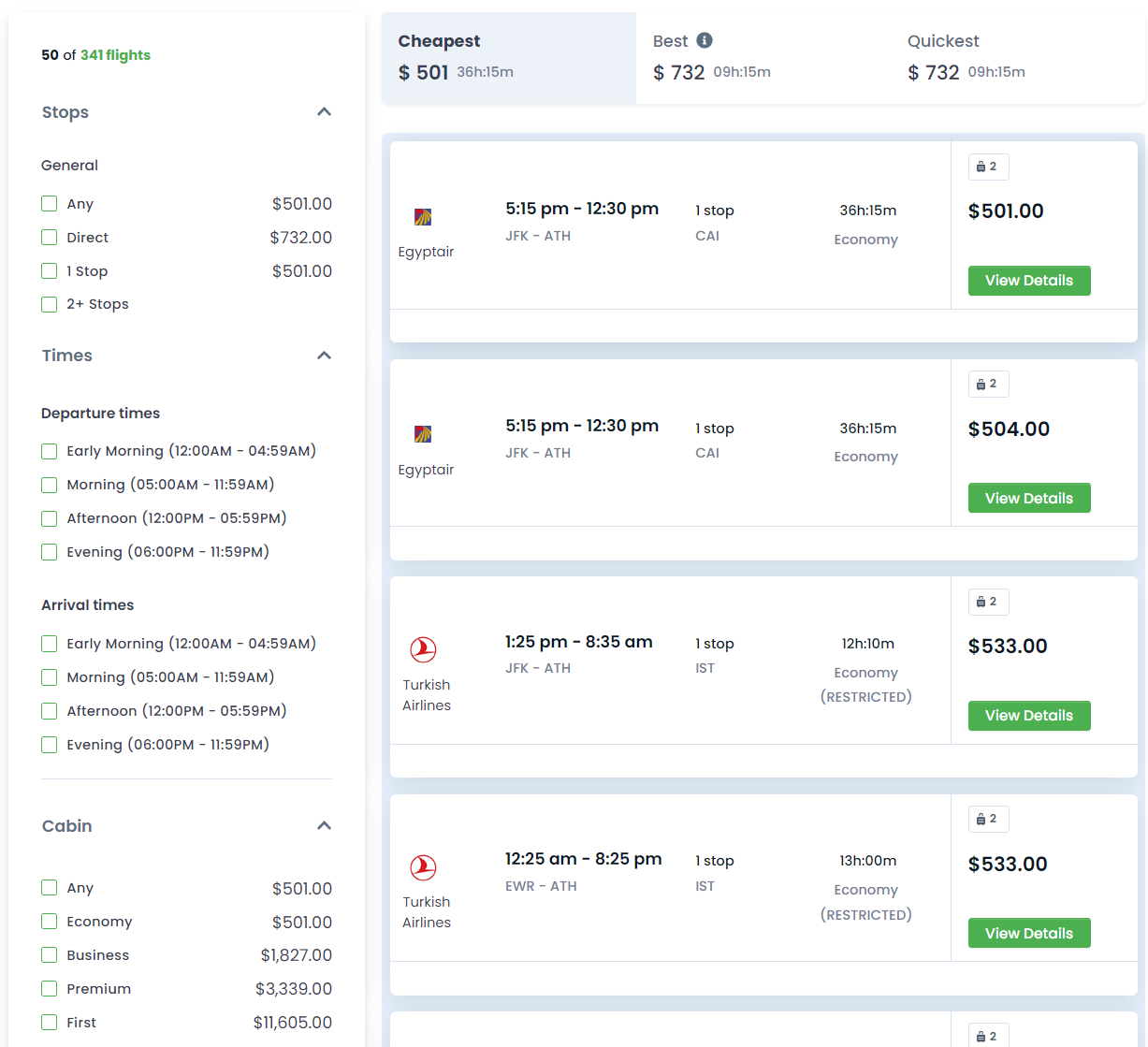 Client transparency - API call tracking dashboards